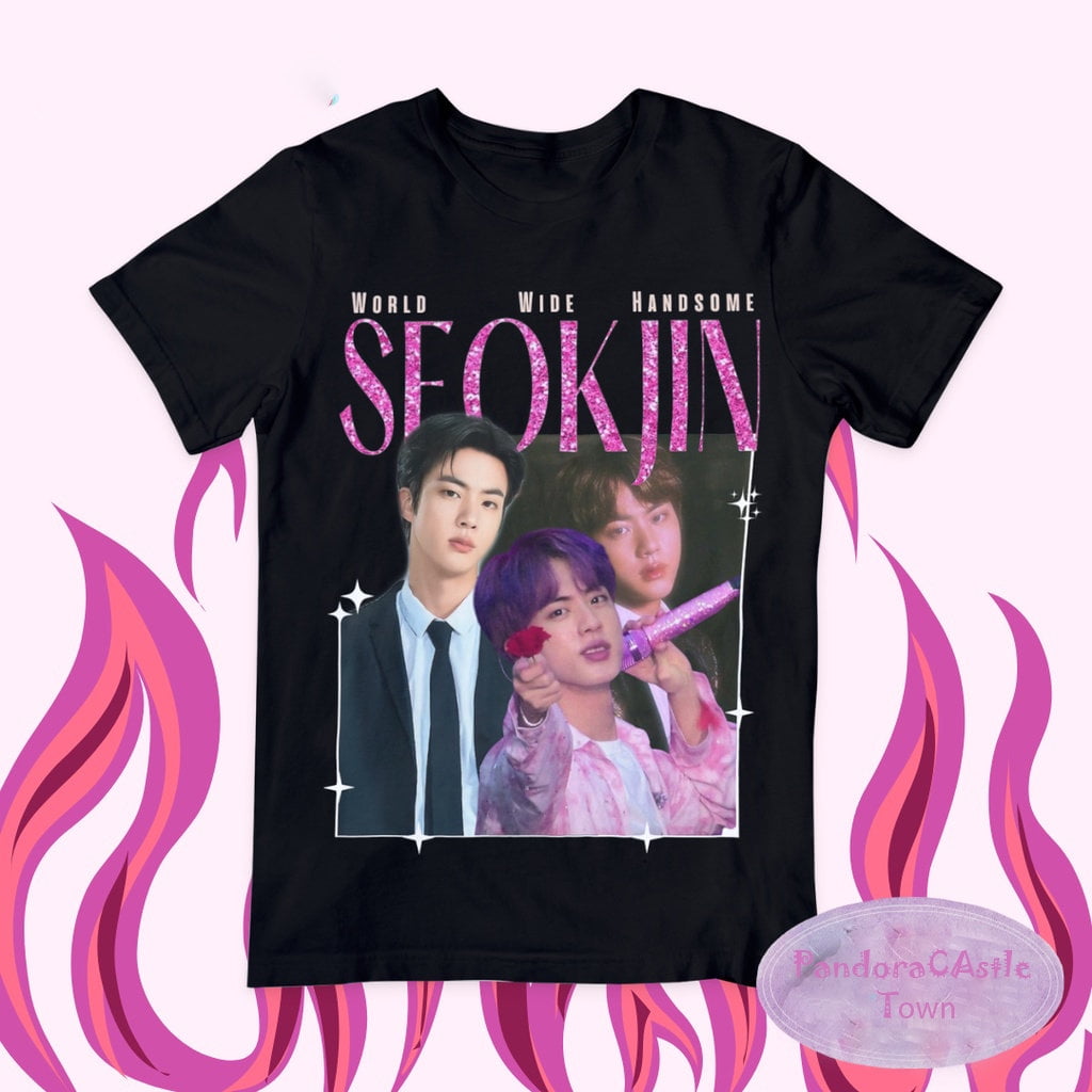 BTS Jin Team Kim Seokjin 長袖Tシャツ・XLピンク・新品 BTS Jin Team Kim Seokjin 長袖Tシャツ・XLピンク・新品 Team