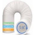 thumbnail image 1 of Jin&Bao Air Conditioner Vent Hose, Portable Exhaust Duct with 5.9’’ (6‘’) Diameter, Clockwise Rotation, Length up to 78 Inches, Universal Replacement AC Hoses, 1 of 6