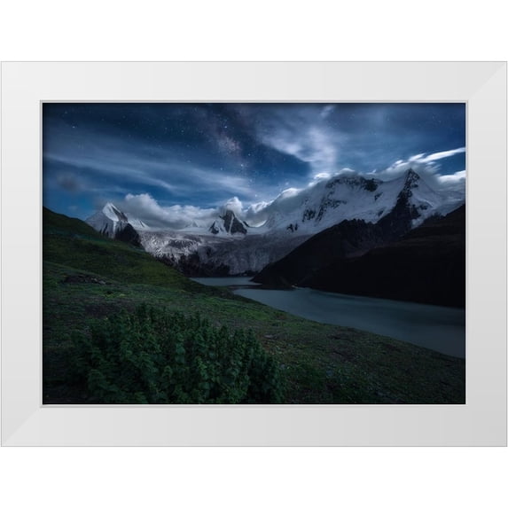 Jin, Bihuan 18x14 White Modern Wood Framed Museum Art Print Titled - Tibet.