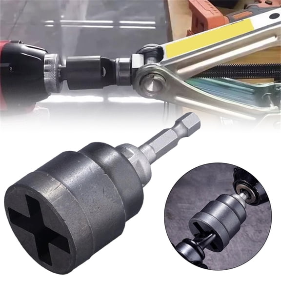 Jin Ding Special Socket Wrench drill bit, 1 Set Of Jack Socket Drill Bits & Accessories, Black
