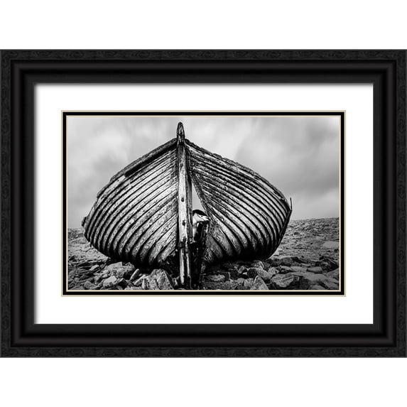 Jin, Jie 24x17 Black Ornate Wood Framed with Double Matting Museum Art Print Titled - qPeekabooq