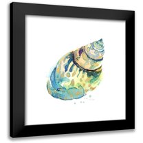Jin, Jing 12x12 Black Modern Framed Museum Art Print Titled - Sea Glass Shell