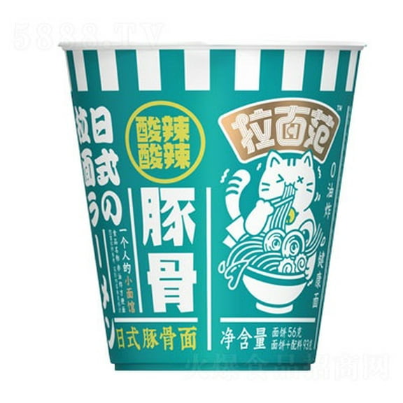 Jin Mai Liang Hot & Sour Pork Bone Ramen Noodles Cup 3.24 oz.