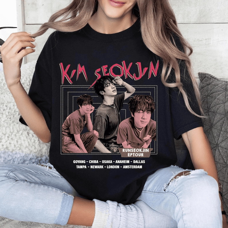 アイドル RUNSEOKJIN_epTOUR S/S JERSEY AMSTERDAM Run Seokjin Tour Jersey 🎣💙🫧 a lil something to make us