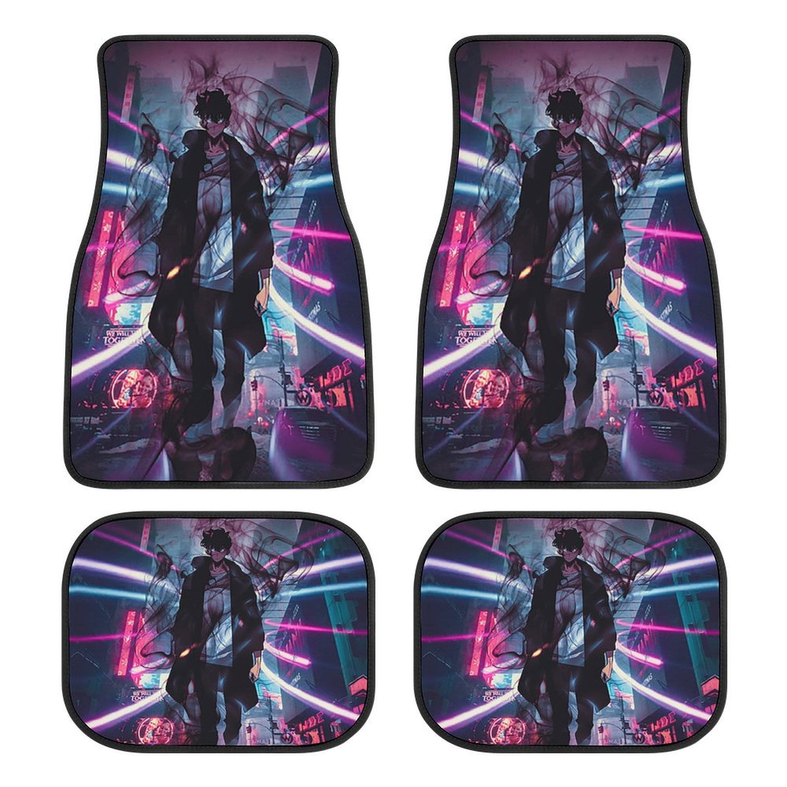 Jin Woo Solo Leveling Car Floor Mats Heavy Duty Trim to Fit All Weather ...