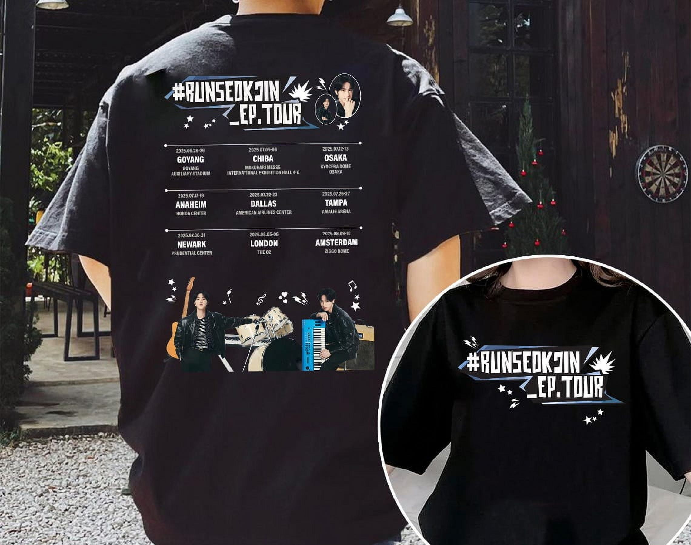 RUN SEOKJIN 2025 Tシャツ 日本未発売・新品・Lサイズ BTS Run Seokjin Ep Tour 2025 World Wide Handsome Shirt – abcti