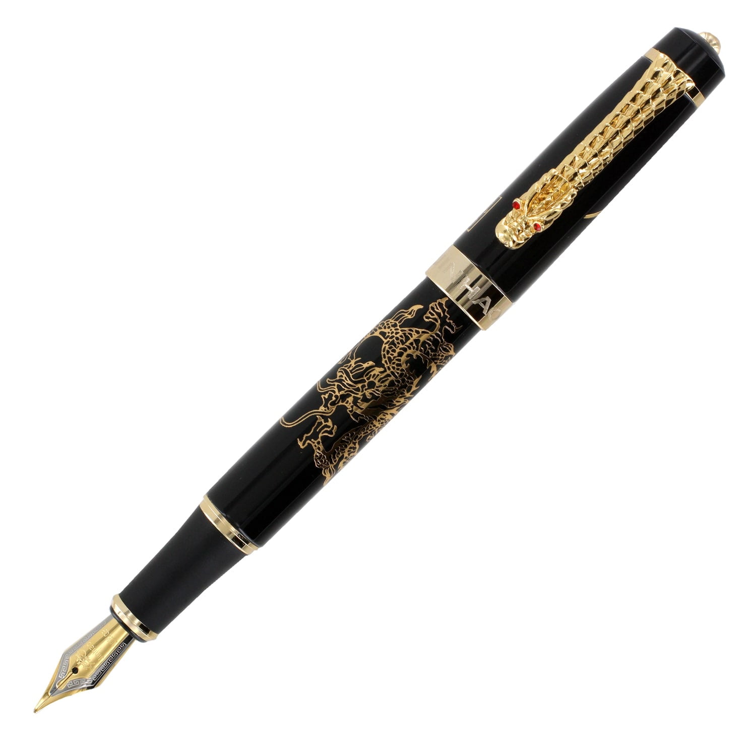 JINHAO - Penna roller a forma di drago cinese, colore: Dorato