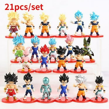 Aegis Dragon Ball Z Action Figures, 21 Piece PVC Set of Super Saiyan ...