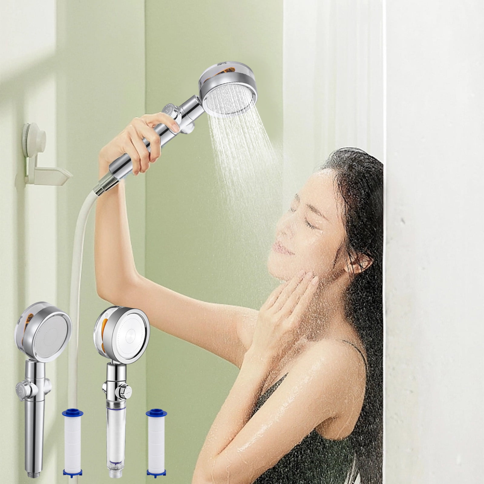 JinYiQing On sale Turbo Shower Head Home Bath Shower Nozzle Water