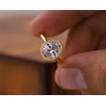 thumbnail image 1 of JinalDiamond 1.5 CT Oval Cut Moissanite Engagement Ring, Solid Gold Bezel Set Wedding Ring, Unique Solitaire Diamond Delicate Ring, Anniversary Gift, 1 of 7