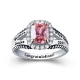 thumbnail image 1 of Jinaldiamond Custom Women's Class Ring Sterling Silver for Hing School & College Graduates Fashion Ring, 1 of 2