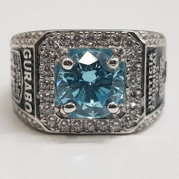 Jinaldiamond Customized Class Rings CZ Gemstone High School or College Graduation Rings -925 Sterling Silver