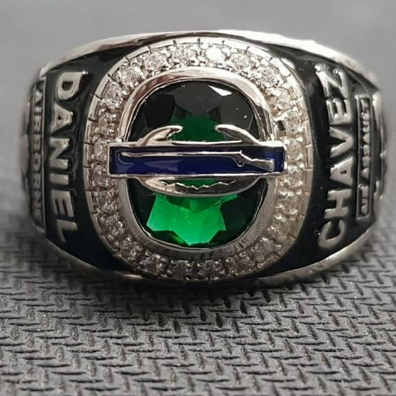 Jinaldiamond Customized Class Rings for Men High School or College Graduation Rings -925 Sterling Silver