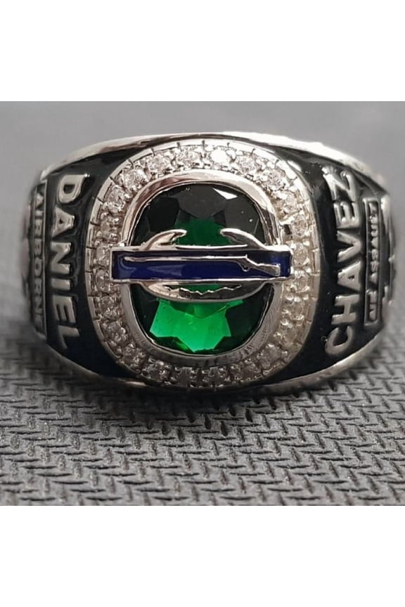 Customized Class Rings for Men High School or College Graduation Rings -925 Sterling Silver