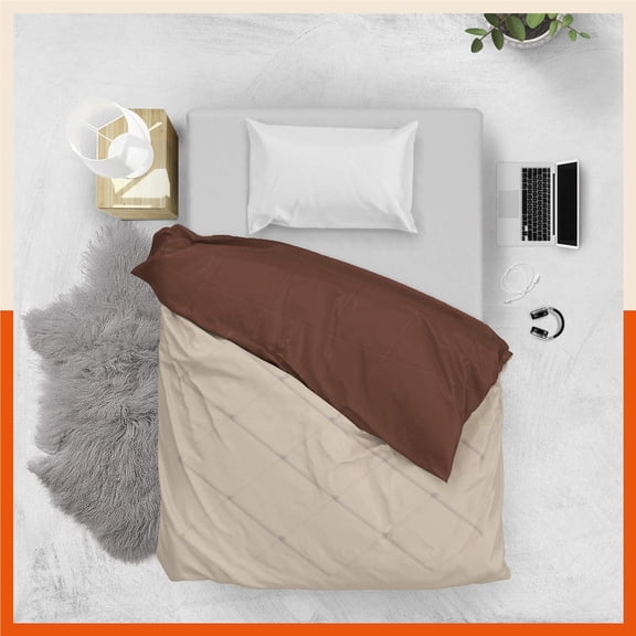 Jinaya's Solid Reversible Premium Microfiber 200 GSM Single Bed Size Quilted Comforter/Duvet /Blanket (60"x90" Inches), Pack of 1