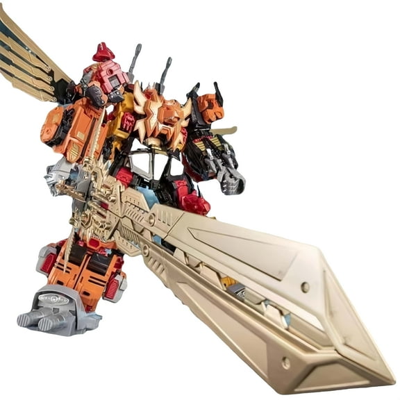 Jinbao G1 5-in-1 Predaking Combiner Robot - 45cm Oversized Alloy Version with Super Sword, Transforming Action Figure Set