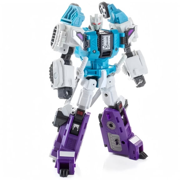 Jinbao G1 Sixshot Transforming Robot Action Figure Blue White Purple Multi Mode 6 Forms Sci Fi Warrior Hobby Collectible with Sword Weapon Accessories