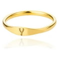 thumbnail image 1 of Jincnys Clearence,26 Letter Plain Ring, Initial Ring, Wearing Your Or Your Lover's Initials Gift for Women, 1 of 1