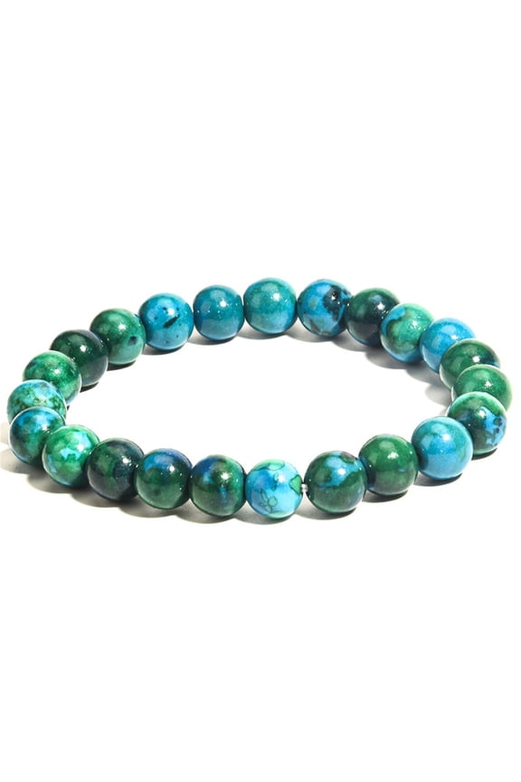 Clearence,Diabetes Relief Chrysocolla Bracelets Chrysocolla Bracelet For Diabetes Relief 8/10/12mm Natural Beads For Women Men Gift for Women