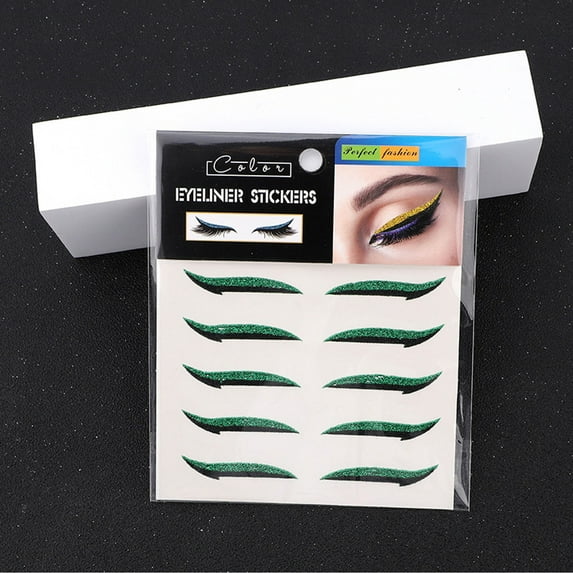 Jincnys Clearence,Eyeliner And Eyelash Sticker With Flash, Reusable And Self-adhesive,Eyeliner Patch, Eye Shadow Patch, Self-adhesive Gift for Women