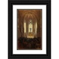thumbnail image 1 of Jindřich Tomec 10x14 Black Ornate Wood Framed Double Matted Museum Art Print Titled: Solemn Mass in the Hofburg Chapel, 1 of 5