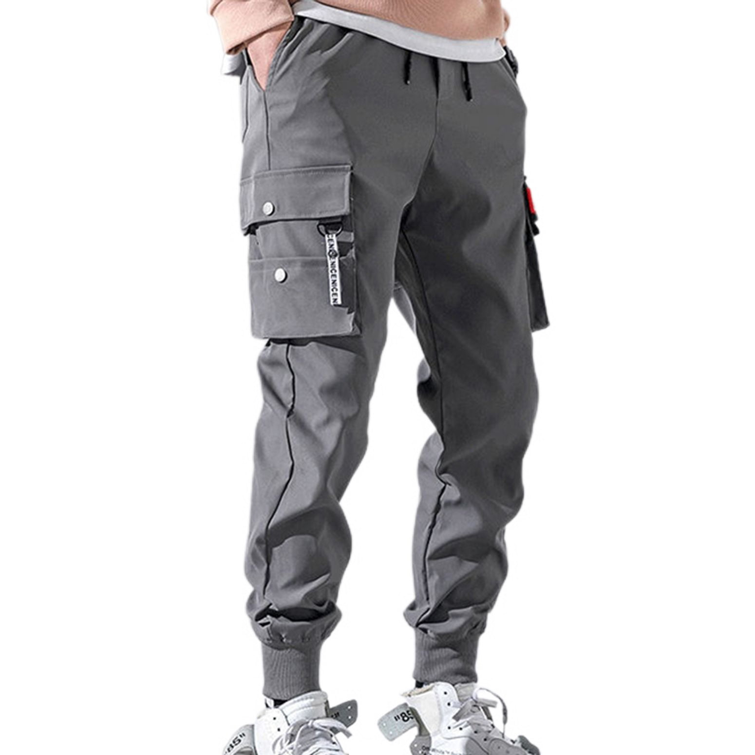 福袋 オンライン SWSMCLT Men's Cargo Pants Casual Billowy Pants Seasons All WorkUtility&SafetyClothing