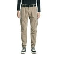 thumbnail image 1 of Jinda Men's Cargo Pant Slim Fit Trousers Pants Winter Ankle Fall Casual Pants Multi Pockets Khaki 28, 1 of 4
