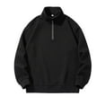 thumbnail image 1 of Jinda Men's Fashion Sherpa-Lined Hoodie & Sweatshirt Fuzzi Zip Up Long Sleeve Pullover Tops Thermal Black 40, 1 of 4