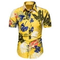 thumbnail image 1 of SWSMCLT Men's Soft Summer Short Sleeve Cotton Hawaiian Shirt Button Down Shirts Aloha Lapel Button Down Shirts Patterned68 X-Large, 1 of 4