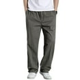 thumbnail image 1 of Jinda Men's High Waisted Casual Cargo Pants Cotton Straight Leg Trousers Cotton Drawstring Casual Pleated Work Utility Army Green X-Large, 1 of 4