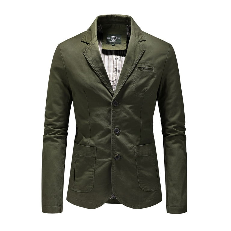 Slim fit cotton jackets clearance
