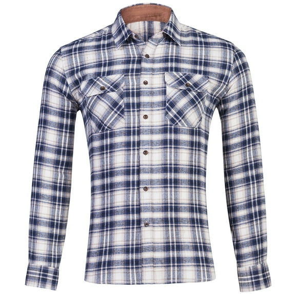 Jinda Men's Long Sleeve Button Down Shirt Cotton Button Up Shirt Vintage Basic Button Up Loose Semi Formal Button Down Shirts Beige2 Large