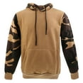 thumbnail image 1 of SWSMCLT Men's Lightweight Hooded Sweatshirts Long Sleeve Hoodie Fall Soft Camo Fitted Drawstring Fashion Streetwear Khaki 44, 1 of 4