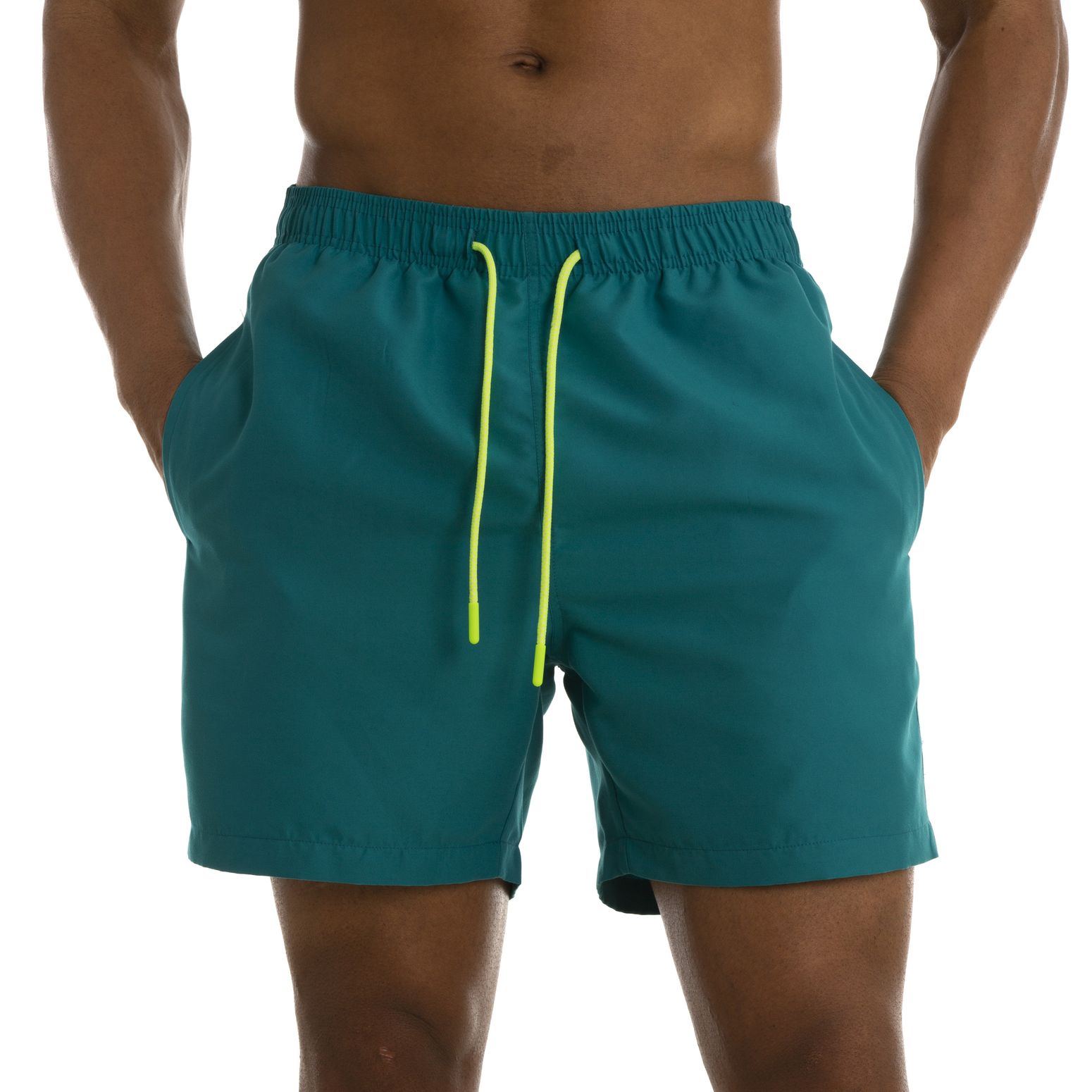 SWSMCLT Men's Comfy Swim Shorts Swimming Swim Trunks Beach Summer Mid