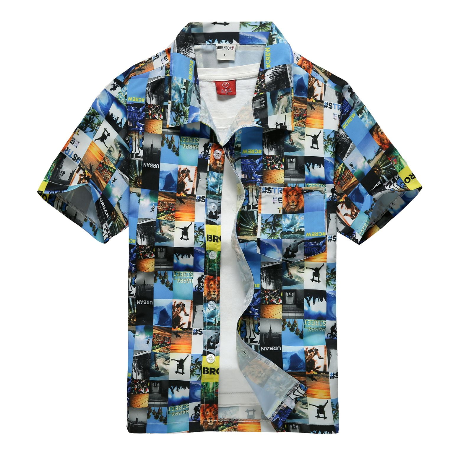C'est Toi Juniors Blue Shirt Dress Roll Tab Sleeve Button Down Dress