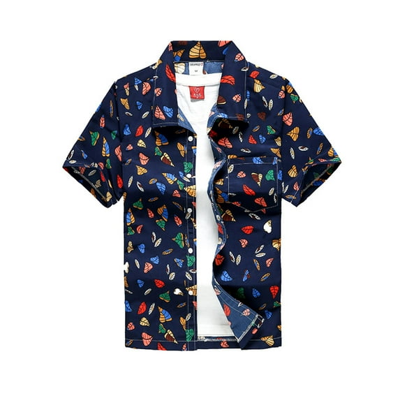 SWSMCLT Men's Hawaiian Shirt Summer Aloha Soft Shirt Short Sleeve Button Down Button Up Pocket Lightweight Top Patterned85 XX-Large