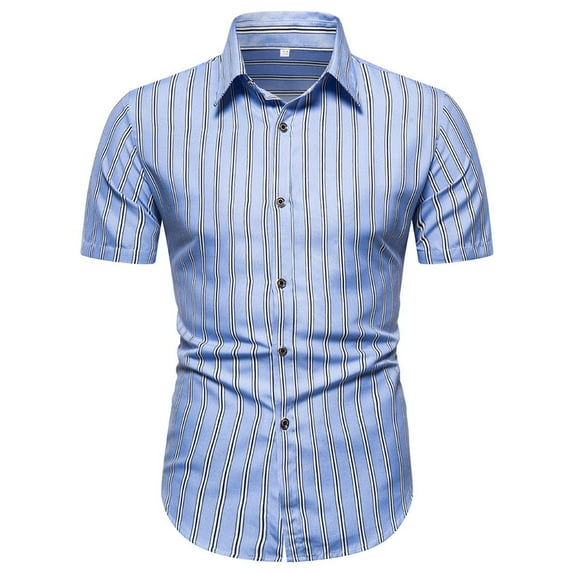 SWSMCLT Men's Button Up Fall Beach Summer Short Sleeve Hawaiian Shirt Top Thin Breathable Button Down Shirt Patterned64 Medium