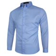 thumbnail image 1 of Jinda Men's Soft Button Down Shirt Dress Shirt Long Sleeve Fall Button Up Button Spring Business Casual Top Light Blue Small, 1 of 1