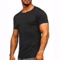thumbnail image 1 of SWSMCLT Men's Soft T Shirt Short Sleeve Slim Fit Casual Comfy Fall Tee Crew Neck Basic Shirt Summer Black XX-Large, 1 of 4