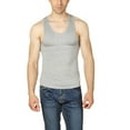 thumbnail image 1 of SWSMCLT Men's Soft Tank Top Workout Home Basic Spring Top Vest Sleeveless Summer Loose Casual Spandex Cozy Grey Large, 1 of 4