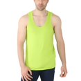thumbnail image 1 of Jinda Men's Soft Top Workout Tank Top Plus Size Sleeveless Casual Basic Fall Spring Home Spandex Summer Vest Light Green 5X-Large, 1 of 4