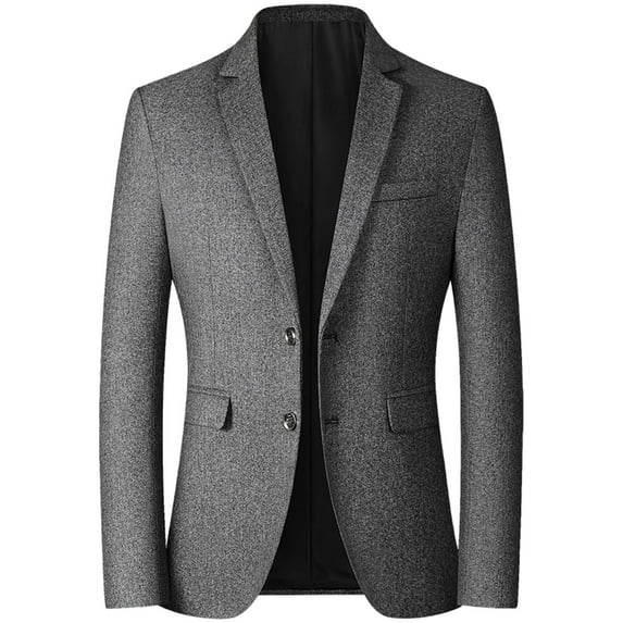 Jinda Men's Suit Blazer Casual Sport Coat Slim Fit Button Flap Pocket Pocket Suit Separate Grey 34