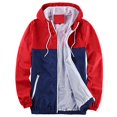 thumbnail image 1 of SWSMCLT Men's Winter Jacket Long Sleeve Outerwear Camo Printed Windbreaker Snow Hooded Fall Zip Up Drawstring Casual Red Large, 1 of 4
