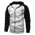 thumbnail image 1 of Jinda Men's Zip Up Hoodie Soft Reglan Long Sleeve Hoody Full Zip Fleece Lined Top Thermal Slim Fit Hooded Sweatshirt Light Grey 38, 1 of 1