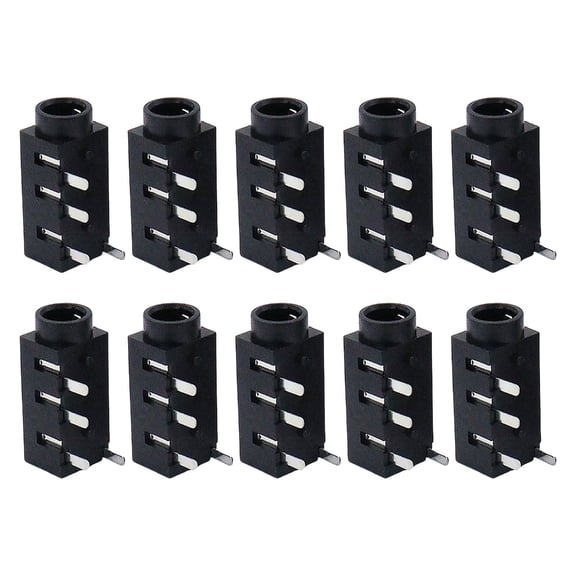 Jindis 10PCS 3.5mm Headsets Connectors PJ320A for Efficient Installation in Various Auditory Devices