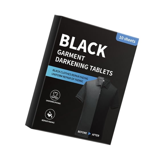 Jindis 10pcs Laundry Color Renewing Sheets Black Blue Garment Color Restoration With Safe Plant Base Formulas Safe for Clothes