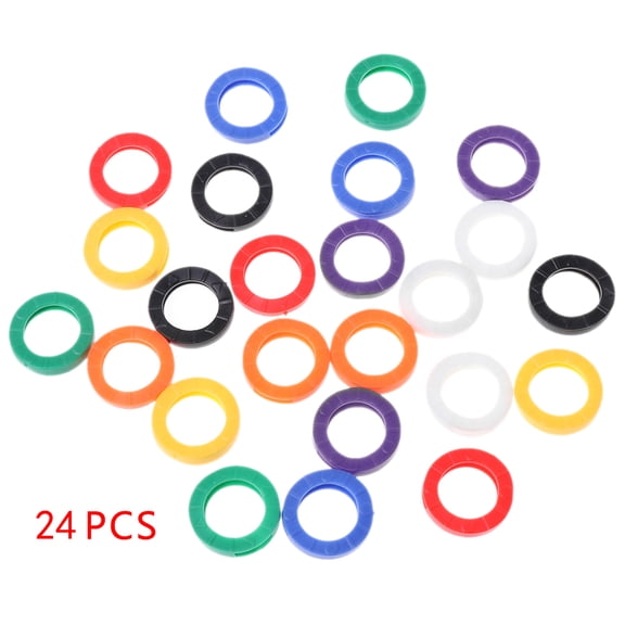 Jindis 24Pcs for Cap Sleeve Rings Identifier Label Perfect Coding Sy
