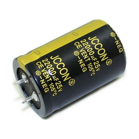 Jindis 25V 22000uF Aluminum Electrolytic Capacitor 30x45mm Low Impedance 20% Tolerance Through Hole Ultracapacitor