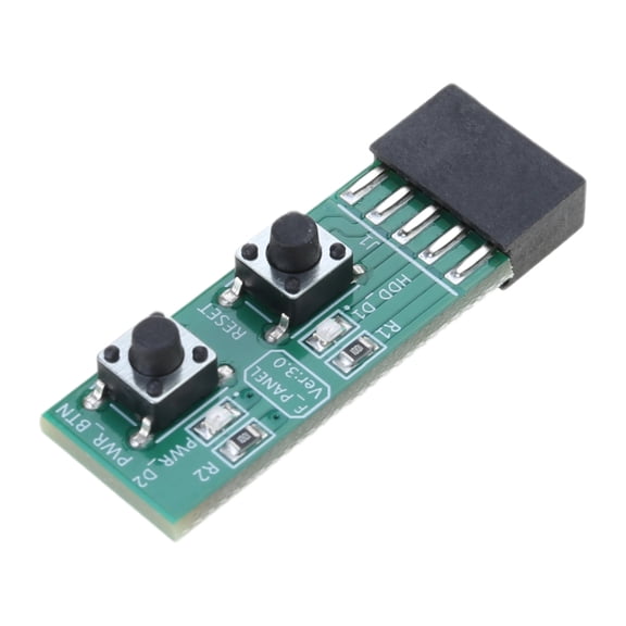 Jindis 2x5 Pin ResetPower Switches Board for Computer Adapter and Connectors Motherboards for All Purpose Use