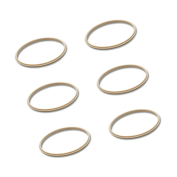 Jindis Pack of 6 Cup Lid Silicone Seal for 40oz Tumblers Leak Designs Sealing Rings for Outdoor Activity